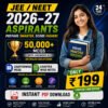 NEET JEE Exam Kit 50,000+ JEE & NEET MCQs 2026–27 | Chapterwise Questions, Answers & Solutions