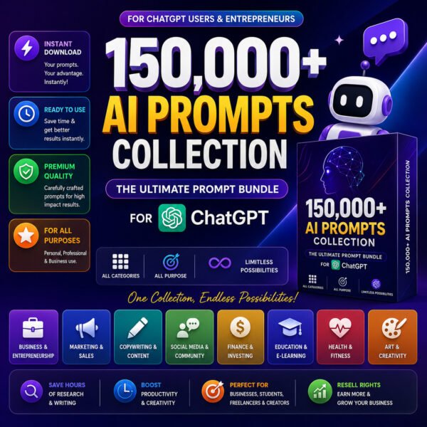 prompt bundle AI Prompts Bundle | 1000+ ChatGPT, Marketing, Business & Content Prompts
